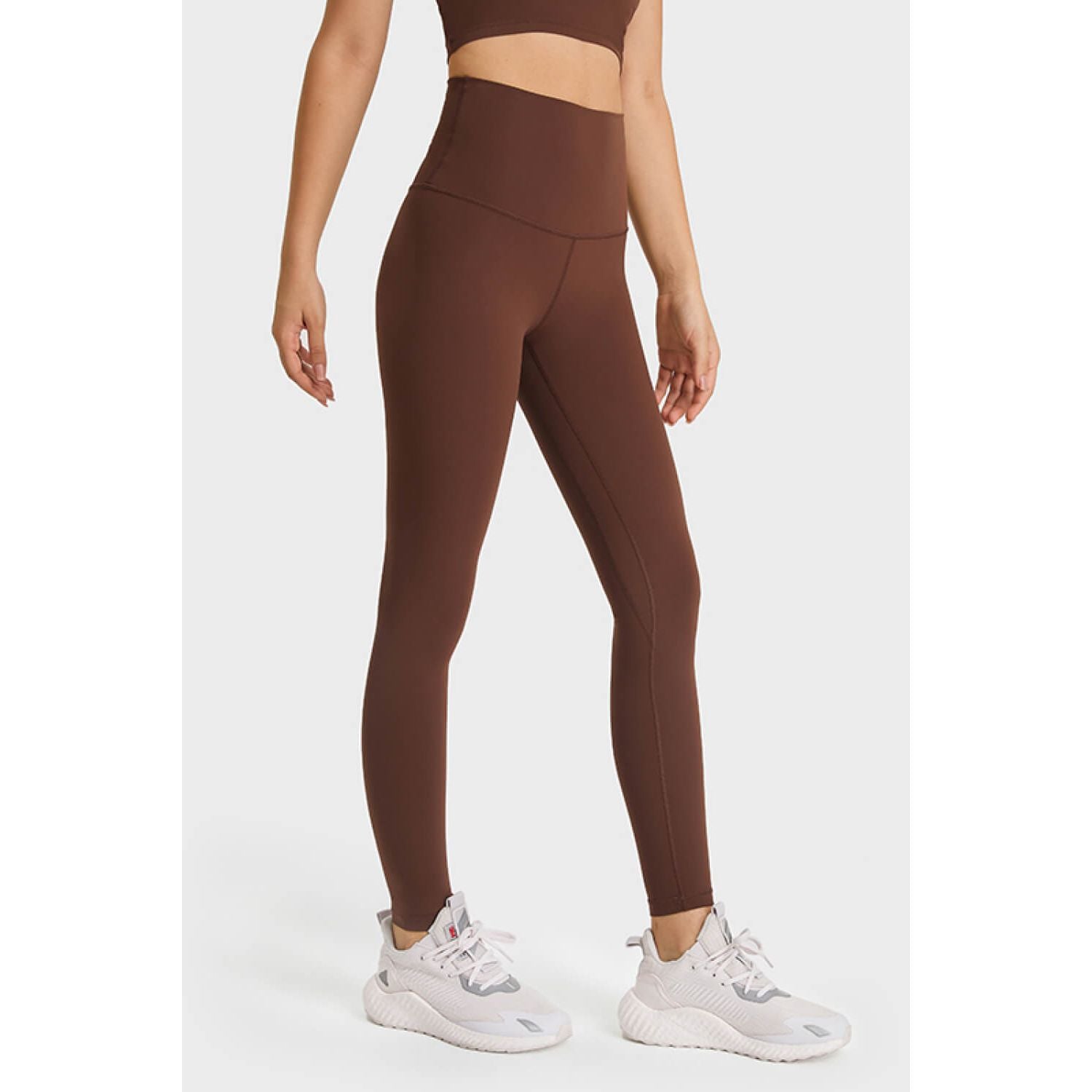 Feel Like Skin Elastic Waistband Yoga Leggings - TiffanyzKlozet