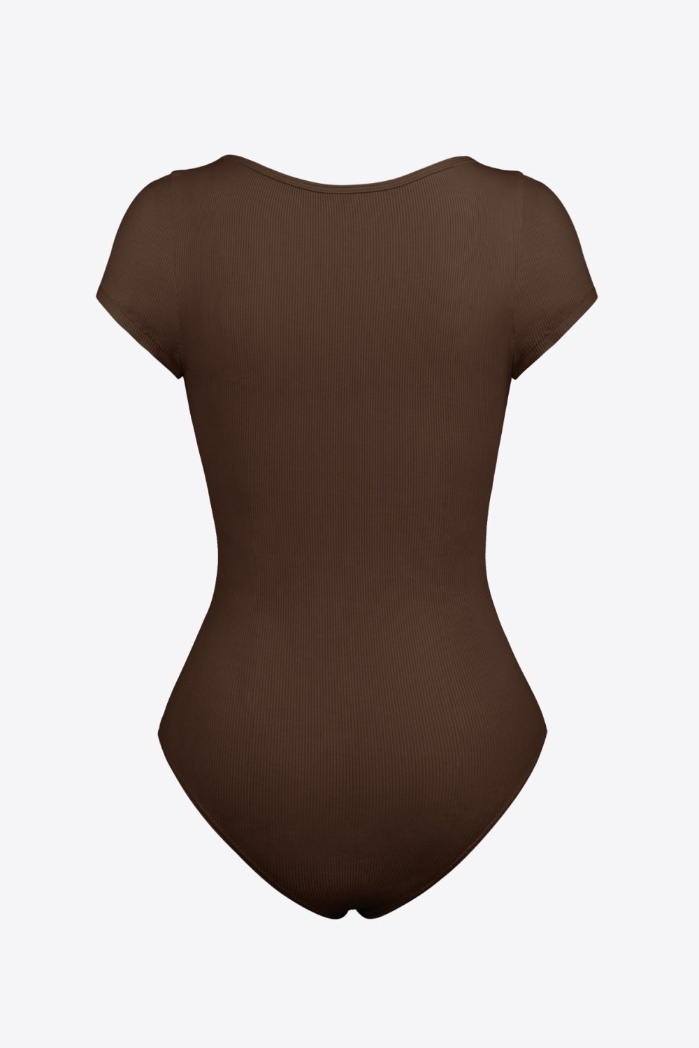 Scoop Neck Short Sleeve Bodysuit - TiffanyzKlozet